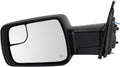 Checkered Flag Style Driver Side Power Heated Mirror for 2019-24 Ram