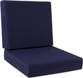 22 x 22 in Blue Outdoor Chair Cushion Set - Waterproof Deep Seat