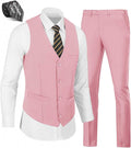 Mens 2 Pieces Suit Vest Pants Set Slim Fit Wedding Suit - Sharp Look