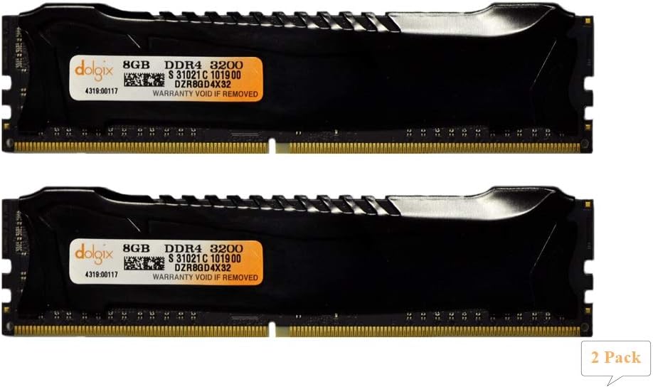 DOLGIX 16GB DDR4 PC4-25600 3200MHz Desktop Memory Upgrade