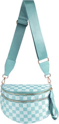 Chic Black and White Plaid Crossbody Bag Perfect for Women