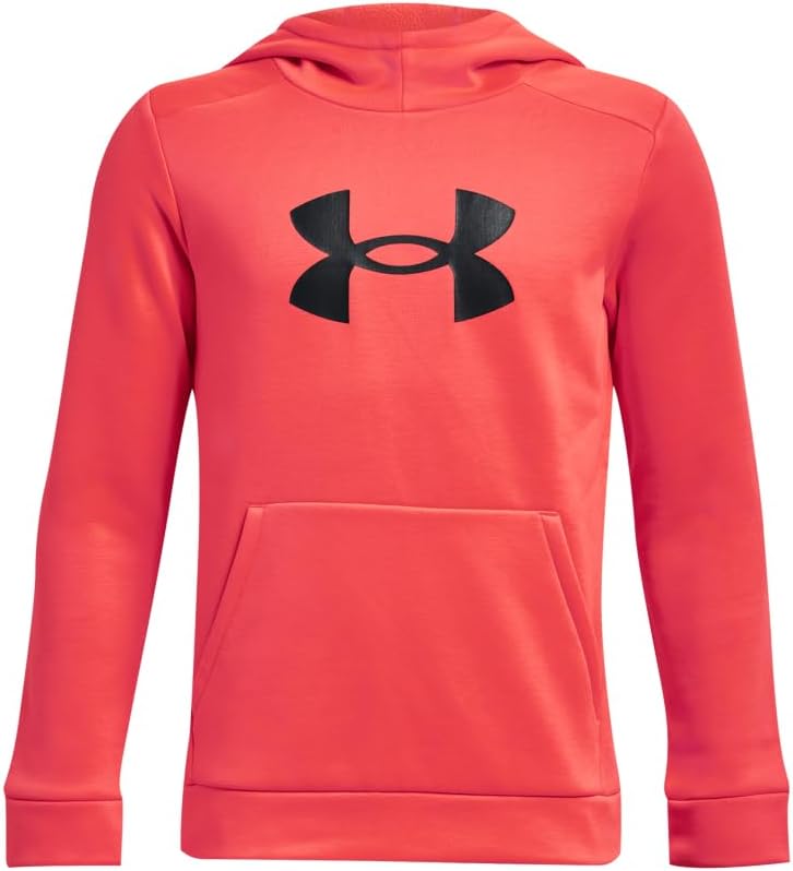 Under Armour Boys' Armour Fleece Big Logo Hoodie for Comfort