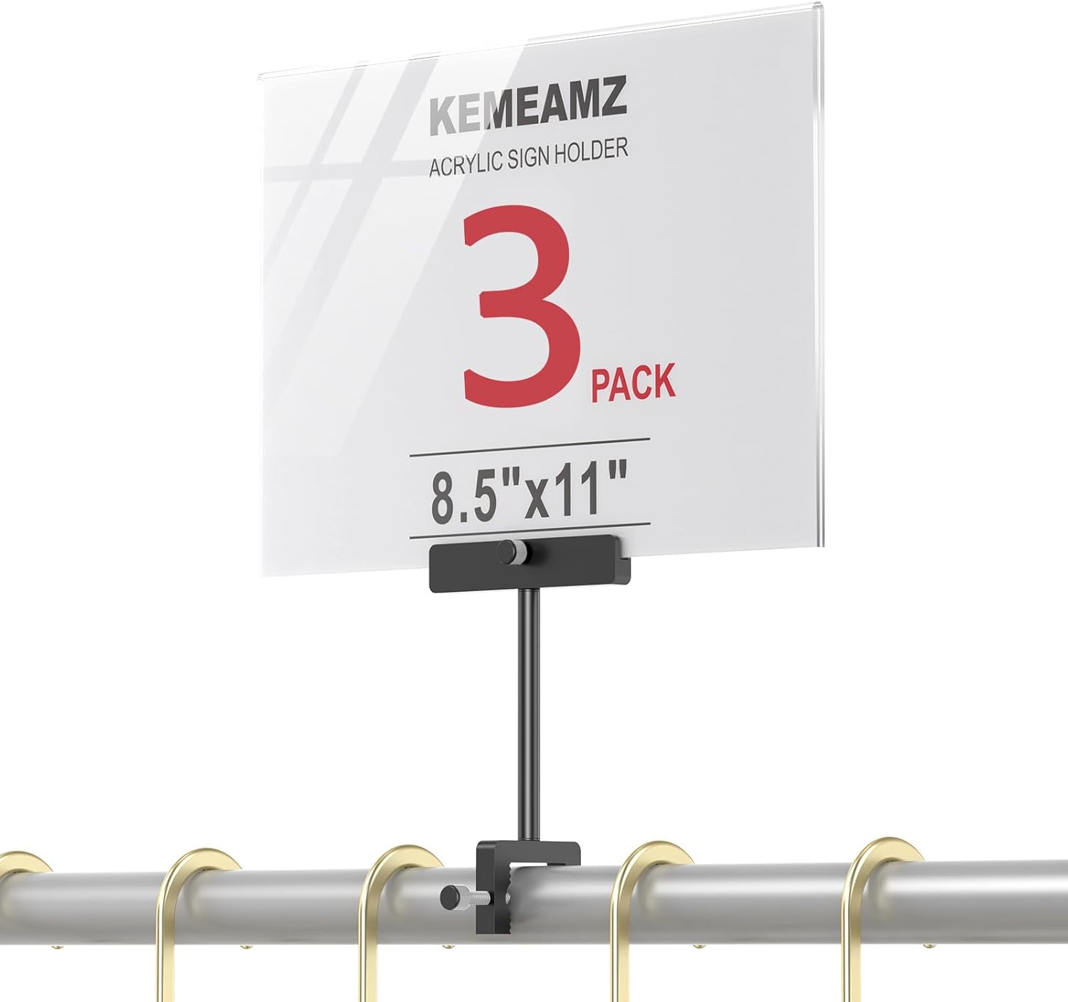 Aluminum Alloy Sign Holder Clamp for Stylish Card Displays