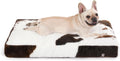 Bedfolks Waterproof Crate Bed Plush Dog Kennel Pad - Cow Print
