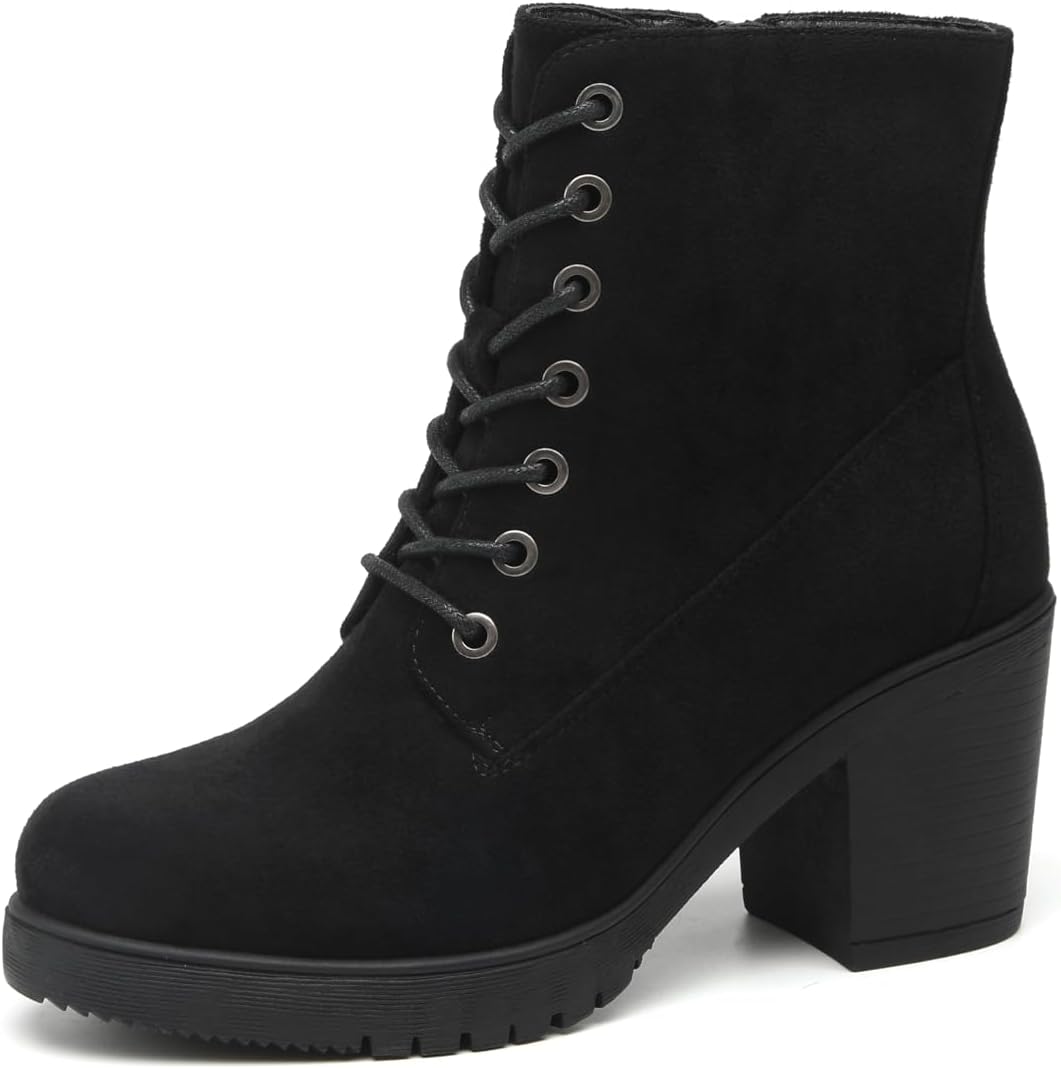 TYNDALL Women's Chunky Heel Ankle Boots for Stylish Girls