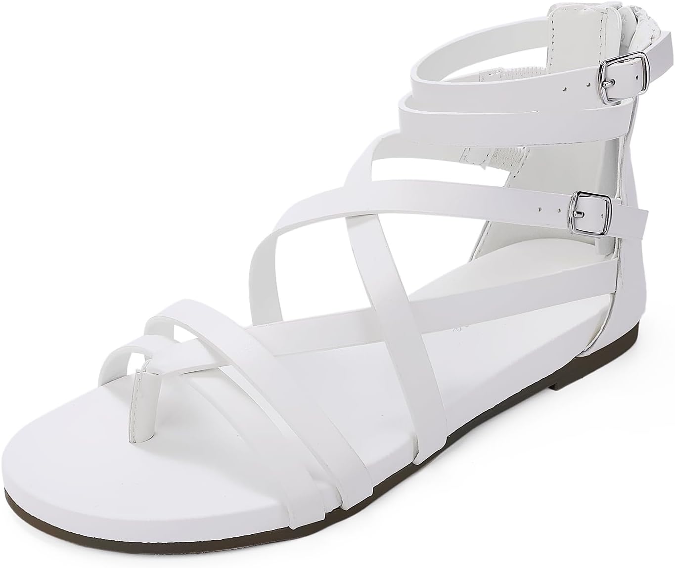 Luffymomo Women's Gladiator Strap Sandals for Summer Comfort