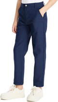 DEVOROPA Youth Boy's Golf Pants Quick Dry Athletic Chino (Style C7S2)