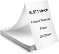 Thermal Printer Paper 8.5 x 11 in (200 Sheets) - Continuous Folded