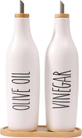 Olive Oil and Vinegar Dispenser Set - 16.9oz Ceramic Cruets