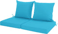 Outdoor Cushions 22x22 in Teal - Waterproof Deep Seat Set of 2