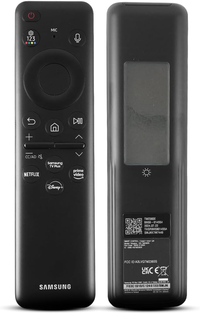 OEM BN59-01455A Solar Voice Remote Control for Samsung Smart TV