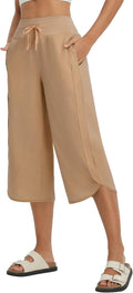 Women's Wide Leg Capri Pants - UPF 50+ Quick Dry Comfort