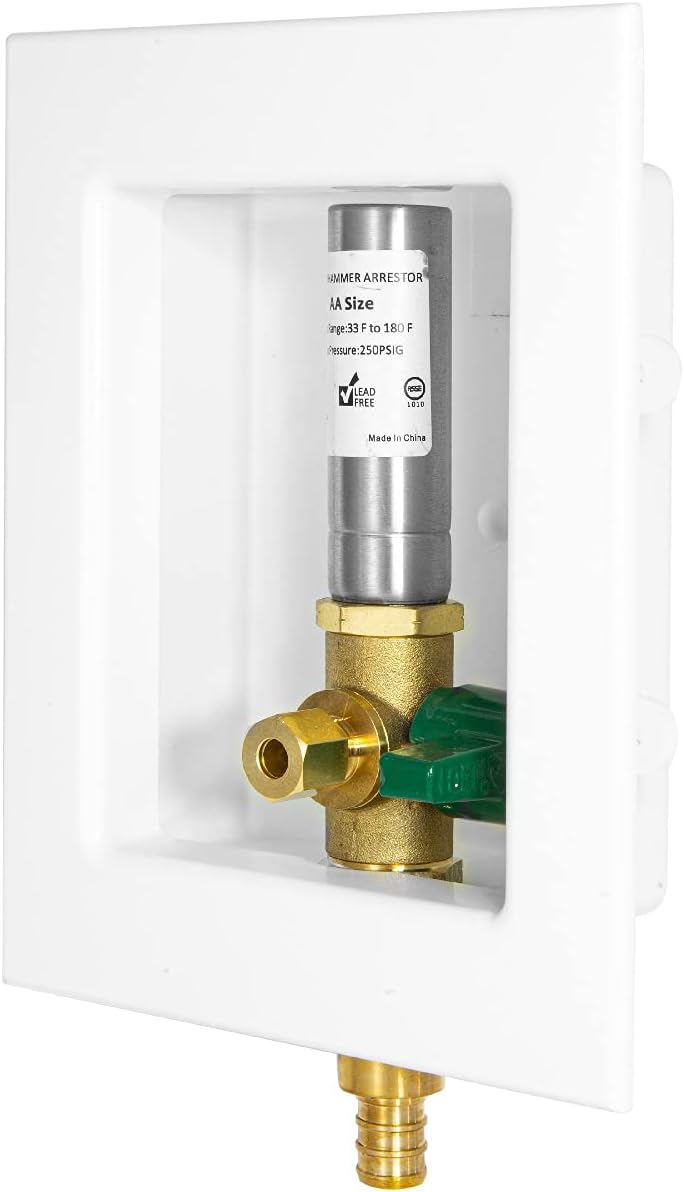Effortless Ice Maker Box with Installed Ball Valve