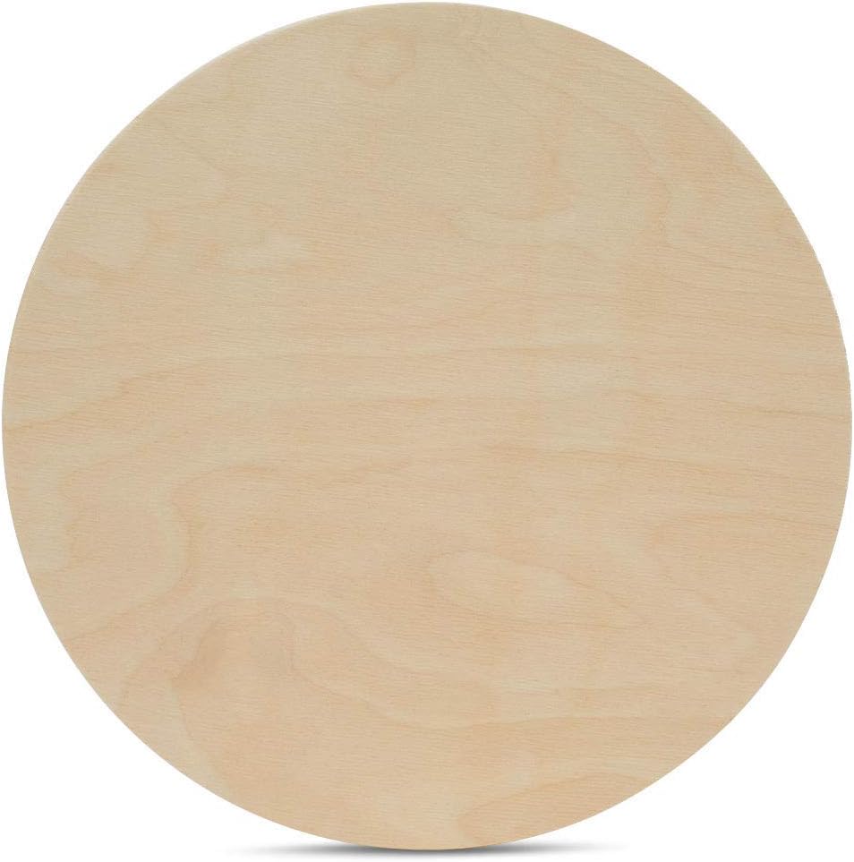 24 inch Unfinished Birch Wood Circles for Crafting Projects