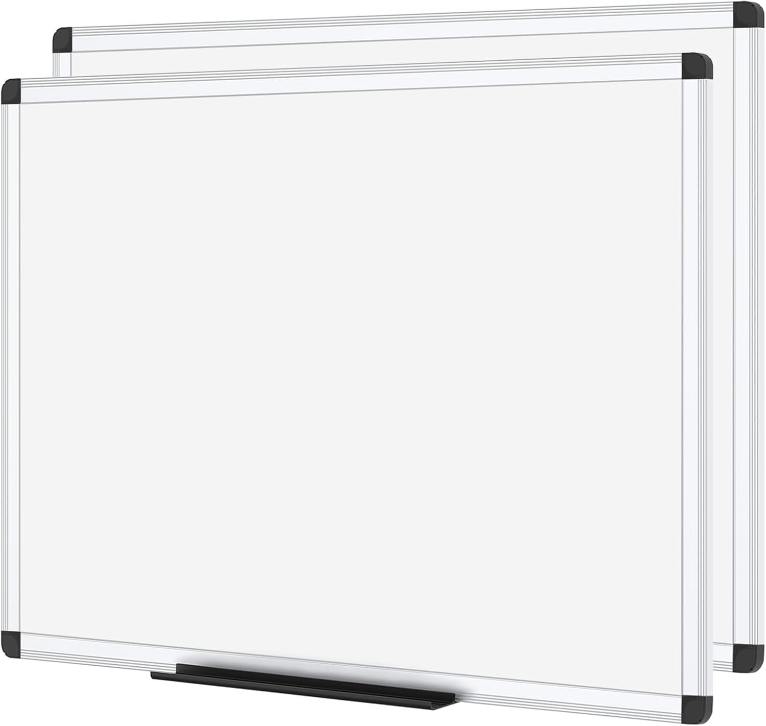 VIZ-PRO Magnetic Whiteboard 48 X 36 Inches Pack of 2 for Home
