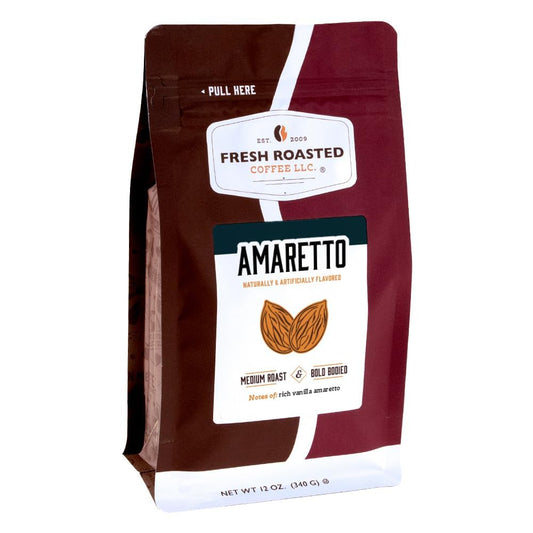 Amaretto Flavored Coffee, Medium Roast, 12 oz