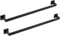 BANOLUX Towel Rack 32in Matte Black - Heavy Duty Wall Bar