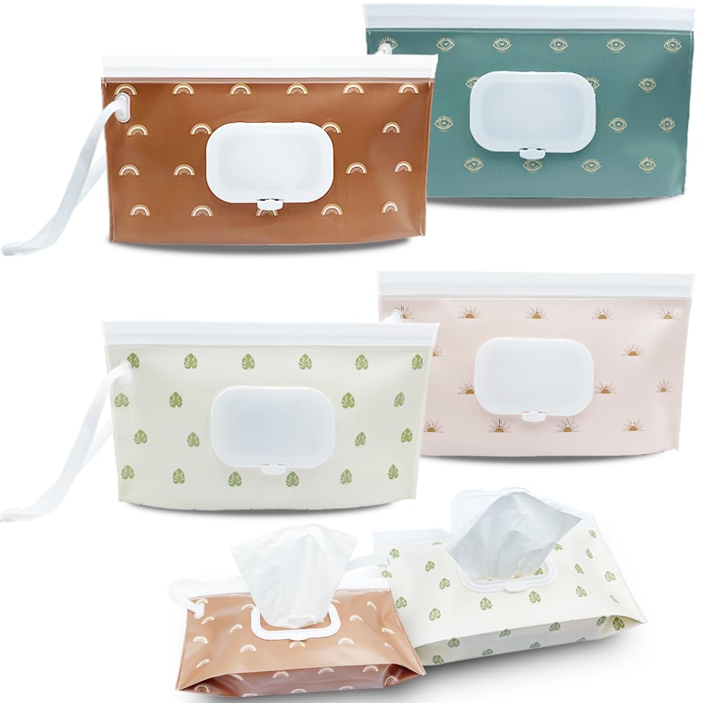 IVARONAL Portable Baby Wipes Dispenser - Easy One-Press Open