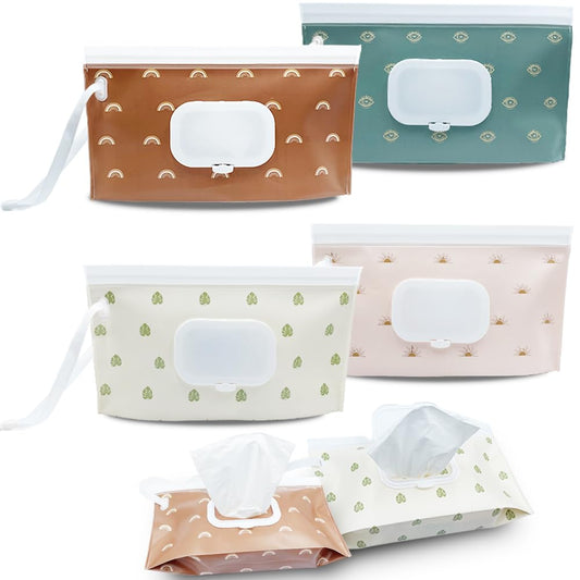 IVARONAL Portable Baby Wipes Dispenser - Easy One-Press Open