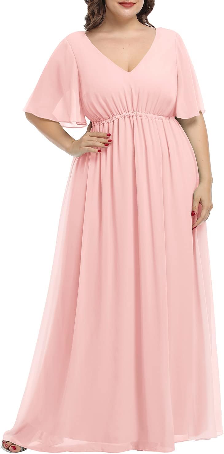 Pinup Fashion Plus Size Bridesmaid Dress for Weddings and Events