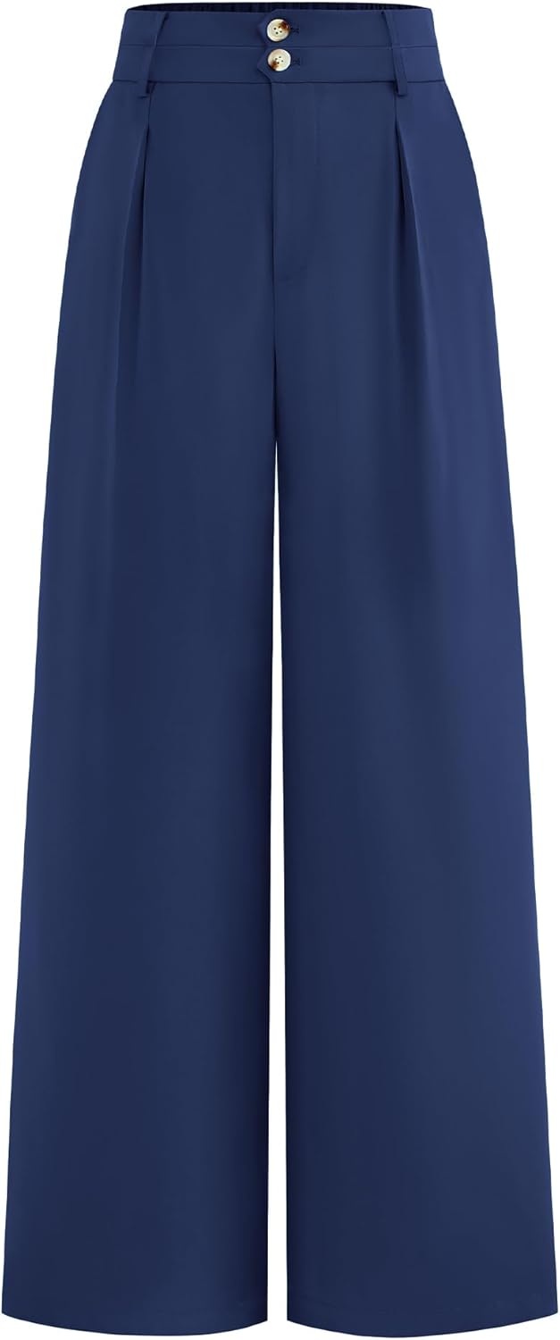 BTFBM Women Wide Leg Dress Pants for Business Casual Style