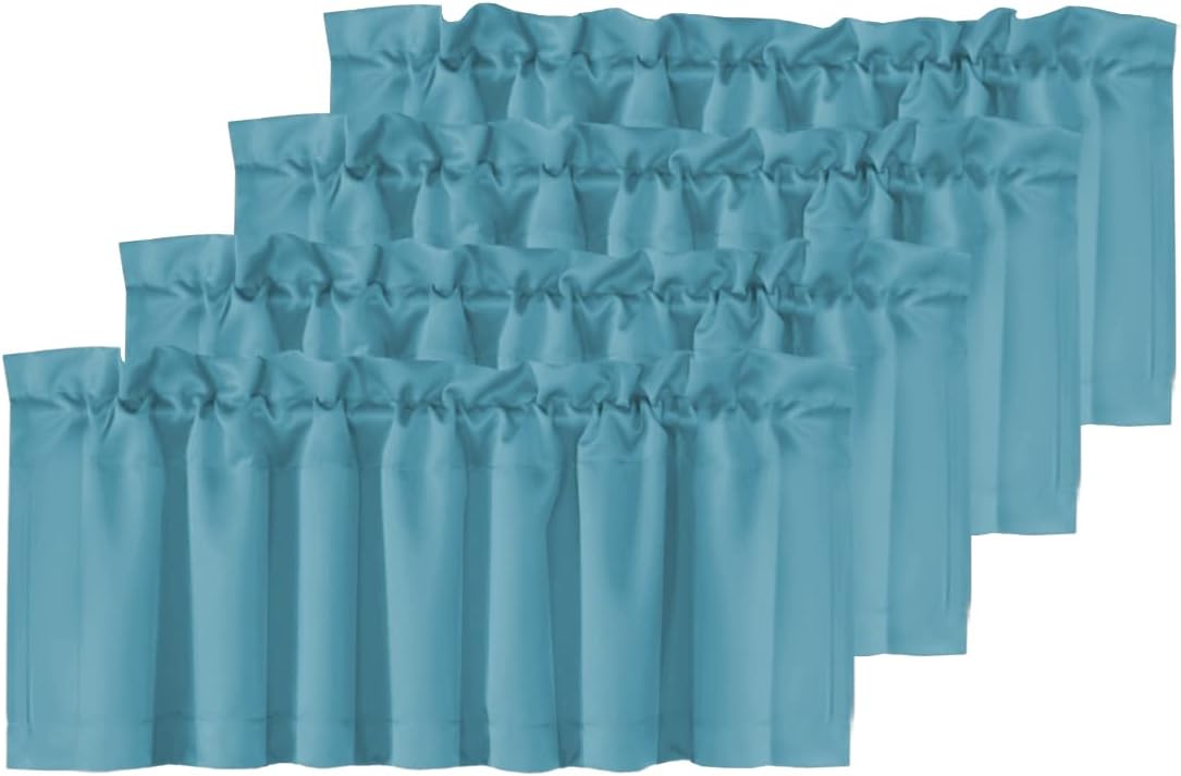 H.VERSAILTEX Blackout Blue Curtain Valances for Stylish Homes