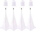 4 Pack Speaker Stand Cover Tripod Scrim - 360 Degree Cable Hider