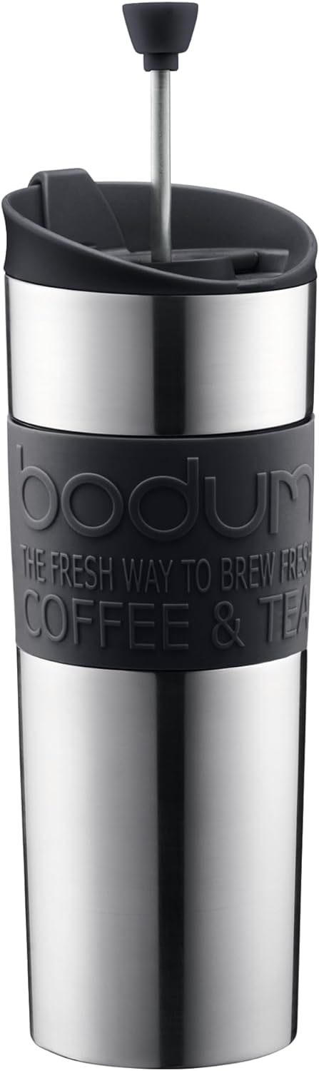 Bodum Travel Press - 15oz Stainless Steel Coffee Maker