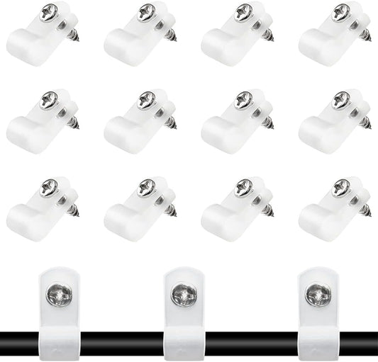 100 Nylon Cable Clips for Wire Management by Rierdge