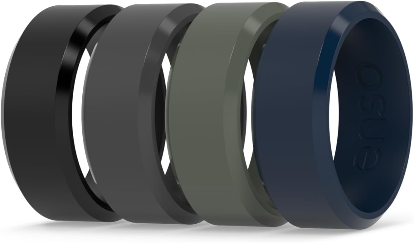 Bevel Classic Silicone Wedding Ring for Active Lifestyles
