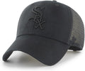 MLB Unisex Black Mesh Trucker Snapback Cap - Minimal Team Logo
