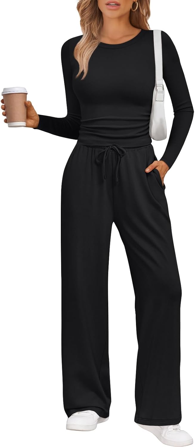 LILLUSORY 2 Piece Lounge Sets for Women Fall Outfits 2025