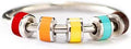 Fidget Rings for Women Spinner Ring for Anxiety - Silver Enamel