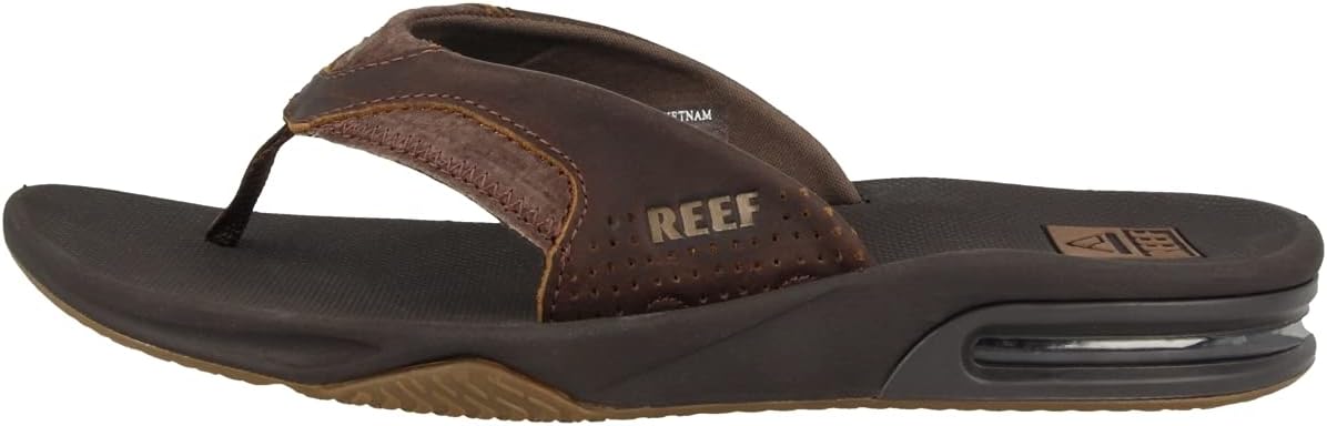 REEF Men's Fanning Bottle Opener Flip Flops for Ultimate Comfort