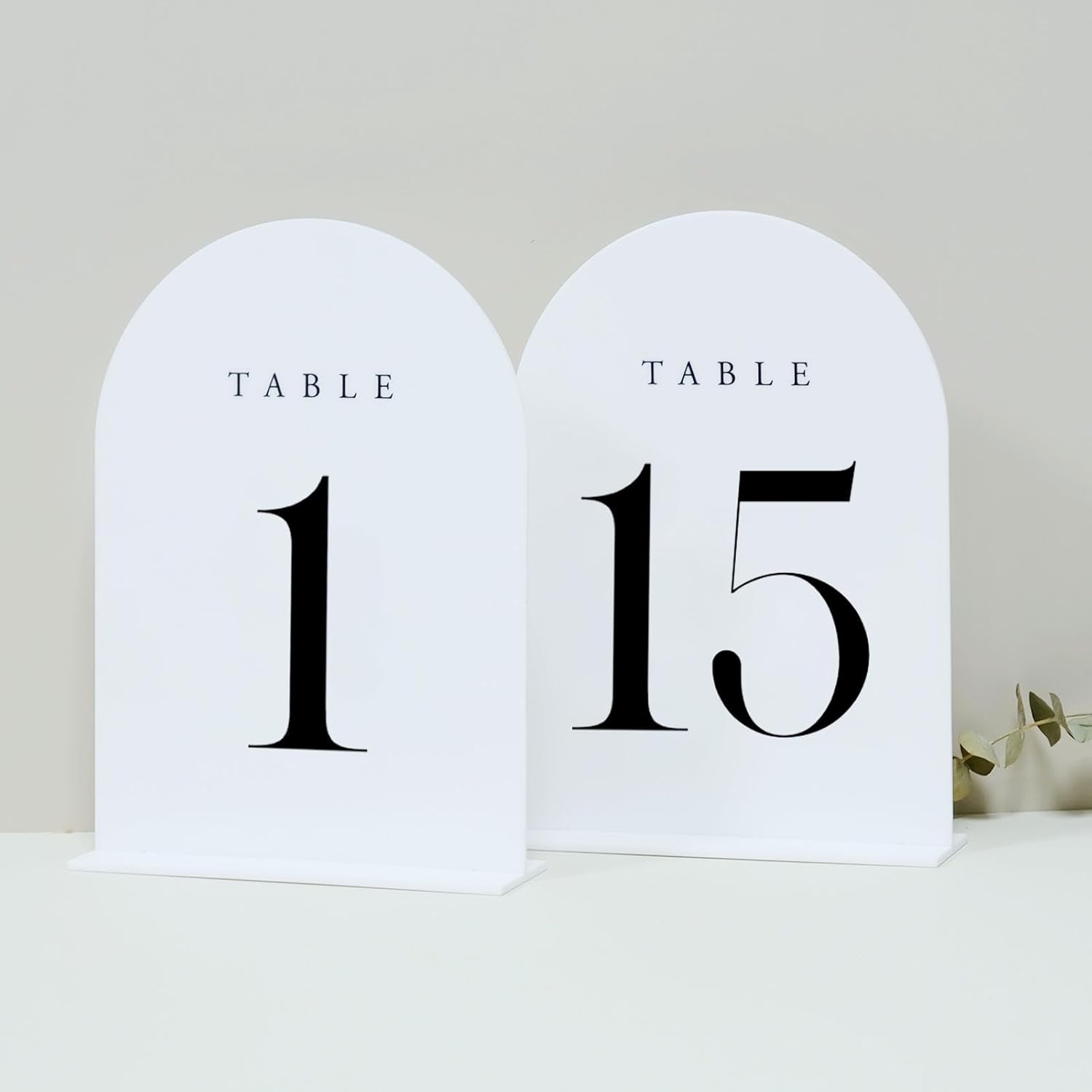 JINMURY White Arch Table Numbers for Weddings and Events