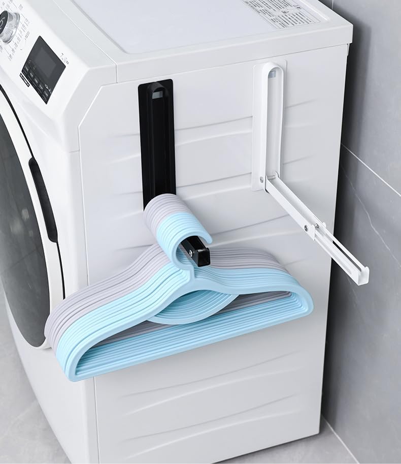 Space-Saving Magnetic Clothes Hanger Rack