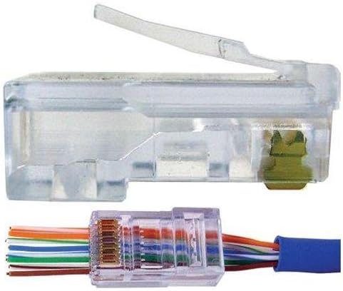 CAT5e RJ45 Pass Through Connectors for Reliable Data Connections
