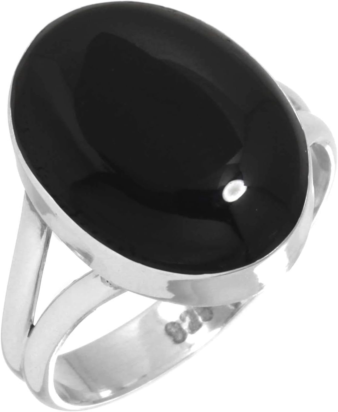 Handmade Genuine 925 Sterling Silver Chunky Gemstone Ring
