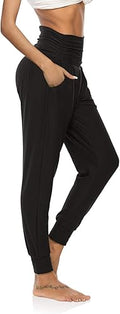 Womens Yoga Sweatpants Loose Workout Joggers Pants - Comfy High Waist
