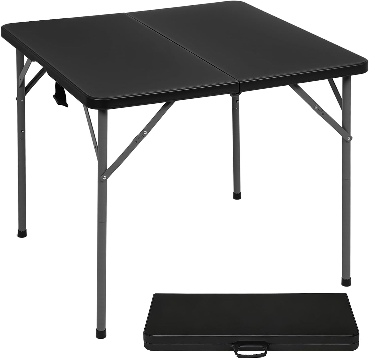 FDW 34 Folding Card Table Portable Square Dining Table for Events