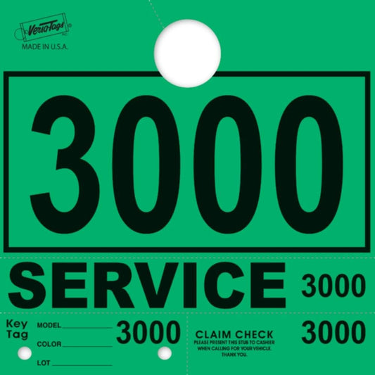 Service Dispatch Numbers RL78 Style Mirror Hang Tags for Vehicles