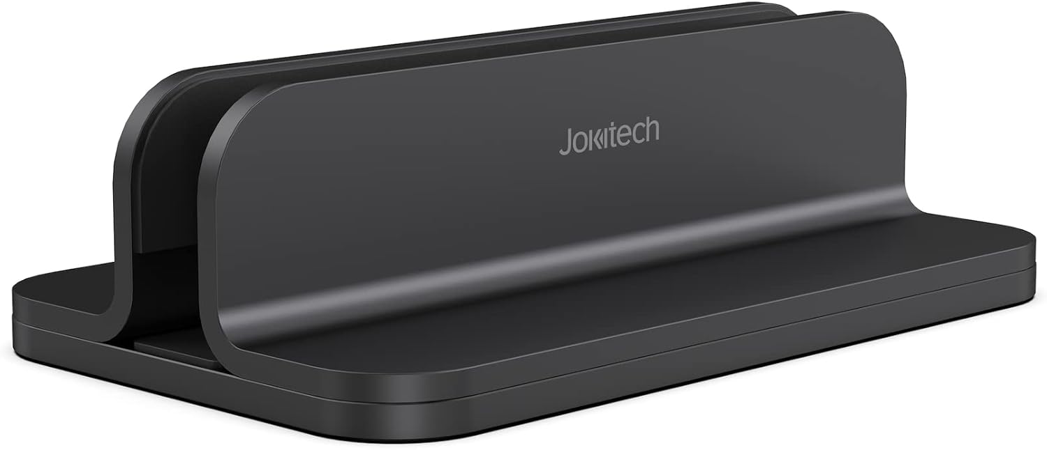 Sturdy Aluminum Laptop Stand - Space-Saving Organizer