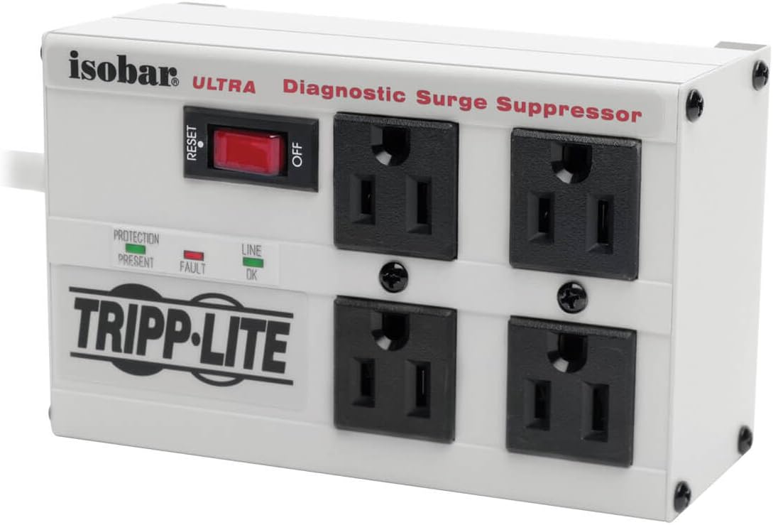 Tripp Lite Isobar 4-Outlet Surge Protector: Heavy Duty Power!