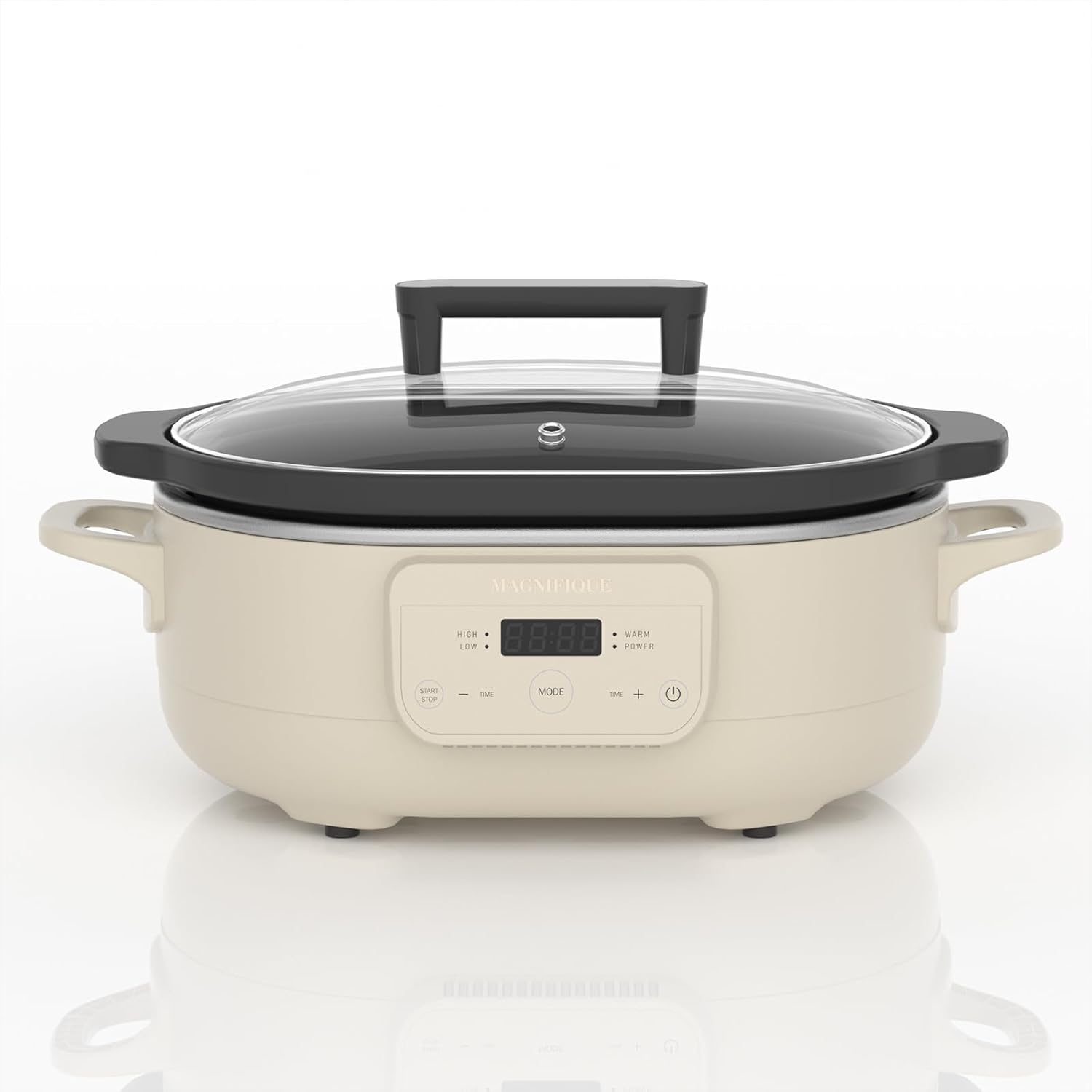 MAGNIFIQUE 6 Quart Programmable Slow Cooker for Family Dinners
