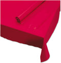 Hoffmaster Plastic Tablecover Roll 100 ft x 40 in - Red for Events
