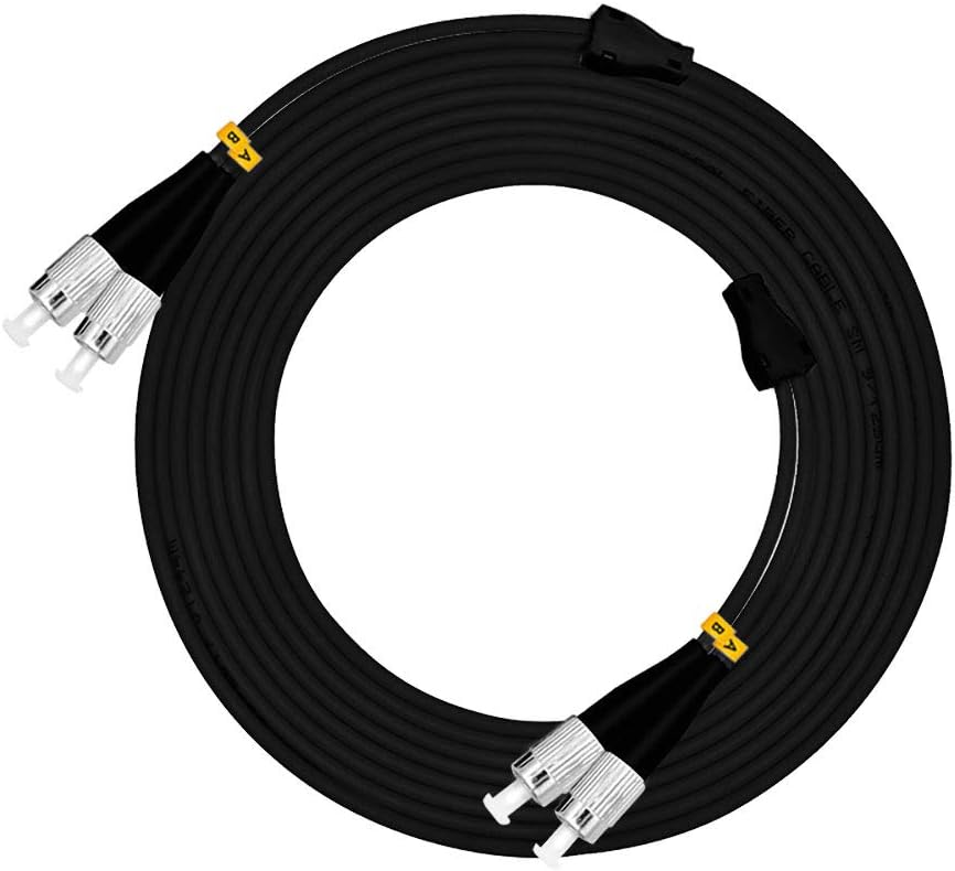 50M FC to FC Duplex Outdoor Armored Fiber Optic Cable Jumper