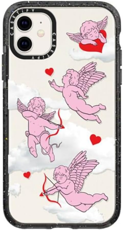 CASETiFY Impact Case for iPhone 11 - Cherubs - Clear Black