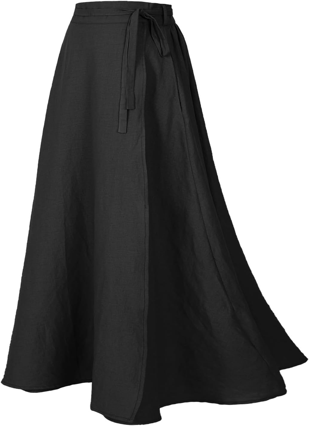Women's Linen Wrap Skirt Casual Maxi Skirt for Every Occasion