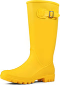 DKSUKO Women's Tall Rain Boots Garden Boots Waterproof - Soft Rubber