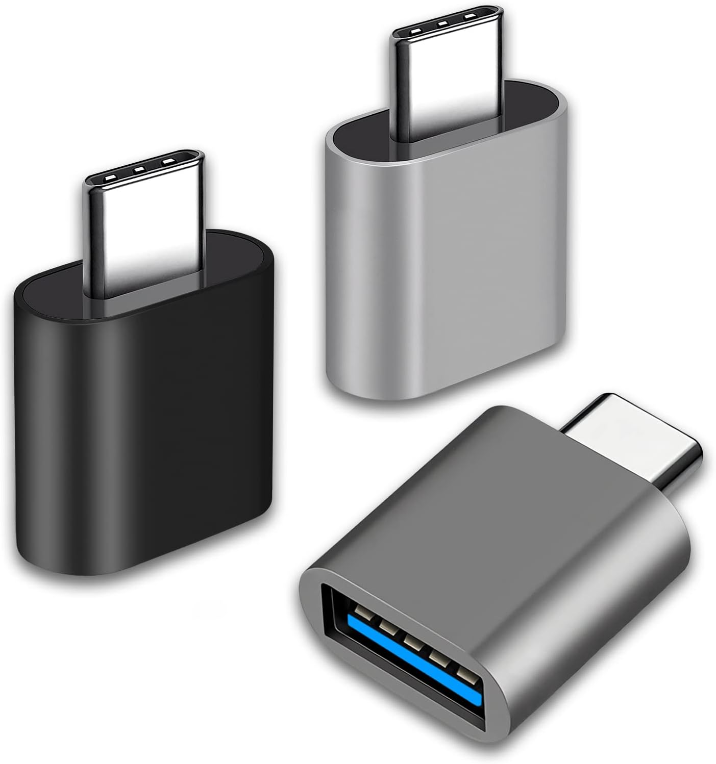 3-Pack Thunderbolt 4 USB C to USB Adapter Set by Henrety